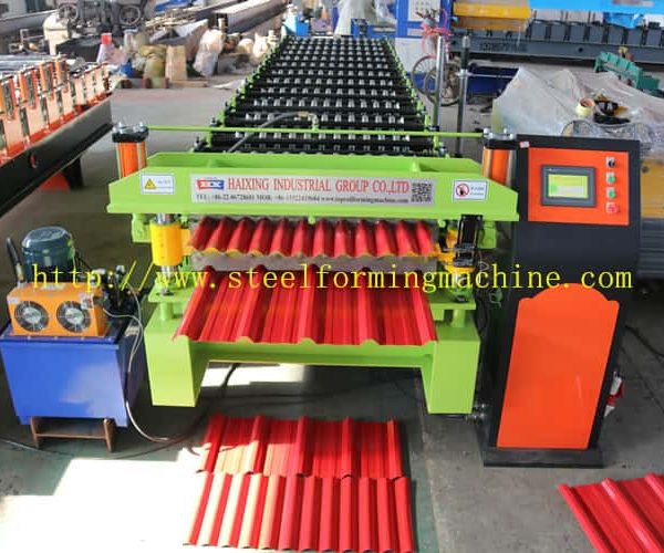double layer roofing sheet machine