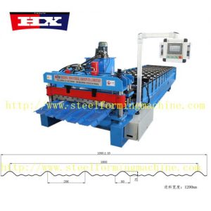 metal roof glazed tile roll forming machine