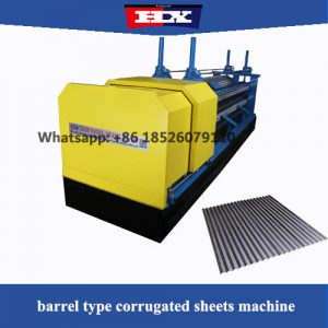 cutting to length and barrel type corrugated galvanized machine