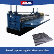 corrugated sheet forming barrel machine